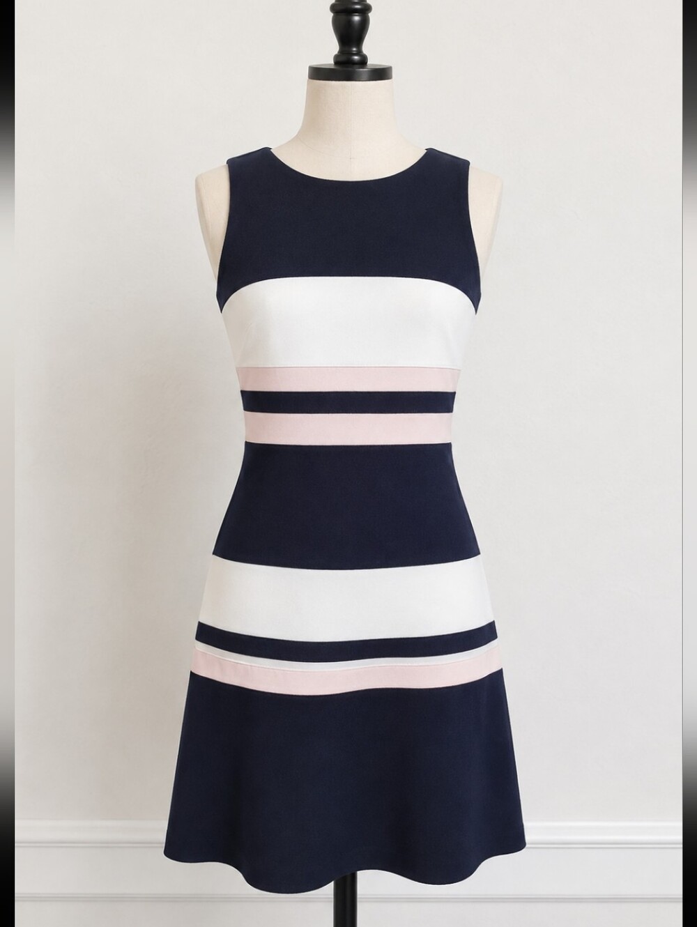 Tommy Hilfiger Women's Dress Size 10 Navy Pink White